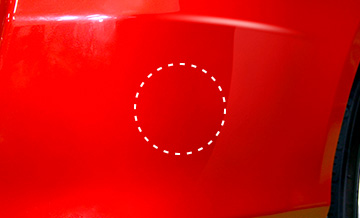 近くから見ても目立たない