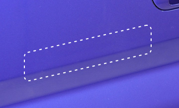 近くから見ても目立たない