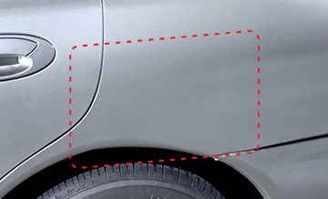 近くから見ても目立たない