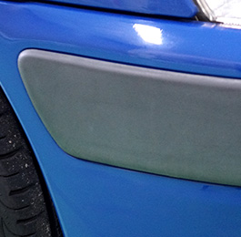 未塗装樹脂部分の劣化