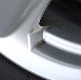 固着したブレーキダスト