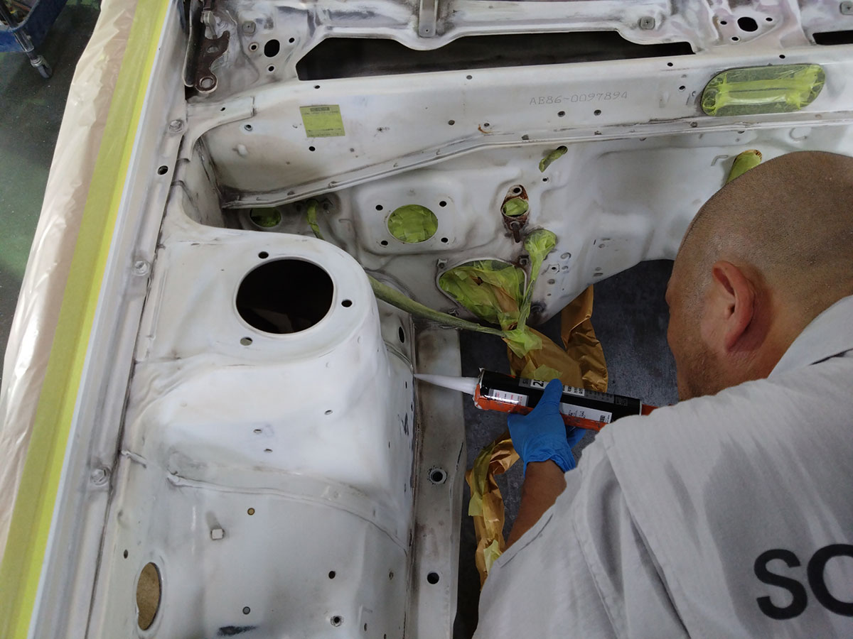 エンジンルームを塗装する（後編）｜AE86 1984 再生プロジェクト