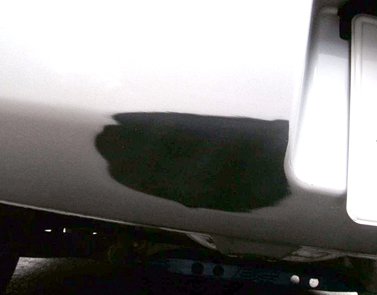 ならし終わったリアバンパー