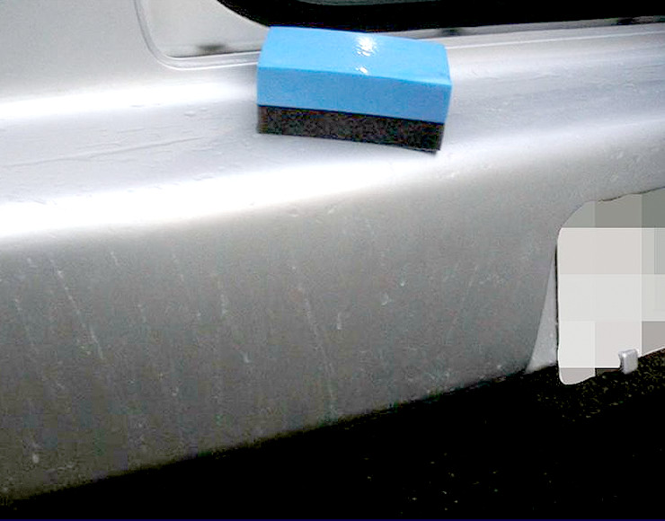 コンパウンドシートを使って全体を磨く