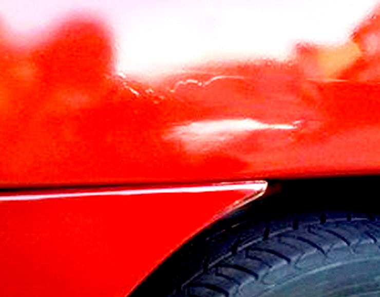 コンパウンドシートで塗装した部分