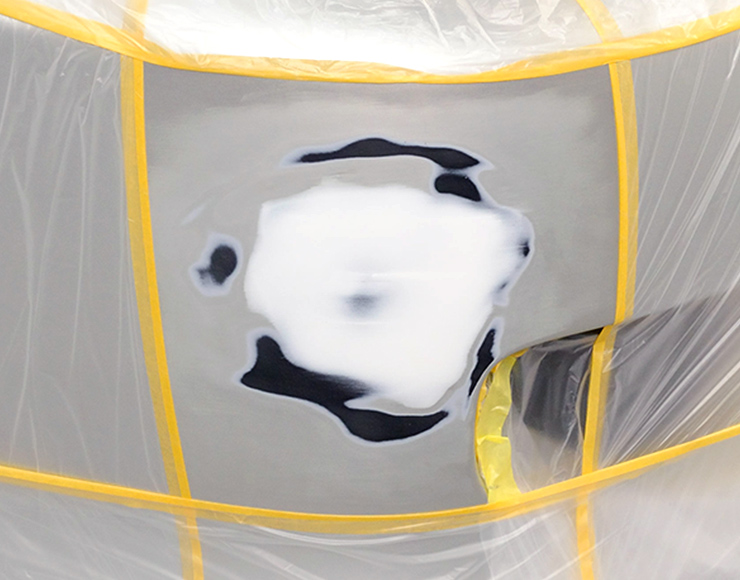 プラサフ塗装のマスキング