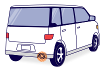 マフラーのキズ